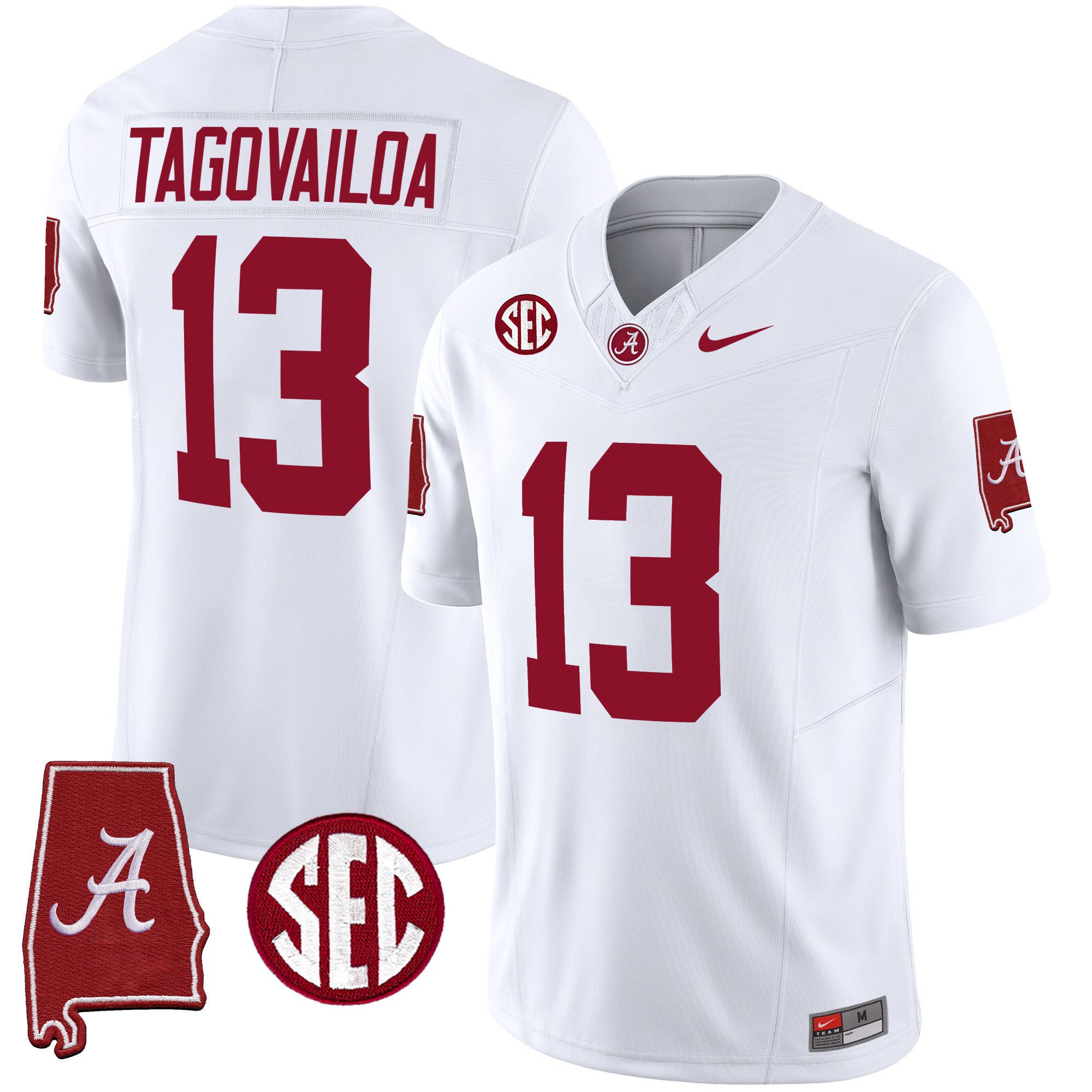 Men Alabama Crimson Tide #13 Tagovailoa White 2024 Nike Vapor Limited NCAA Jersey->indianapolis colts->NFL Jersey